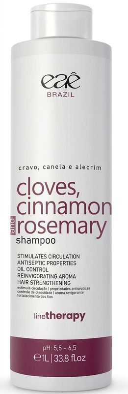 Shampoo línea therapy,  clavo de olor, canela y alecrim.